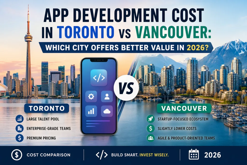 App Development Cost: Toronto vs Vancouver (2026 Comparison)