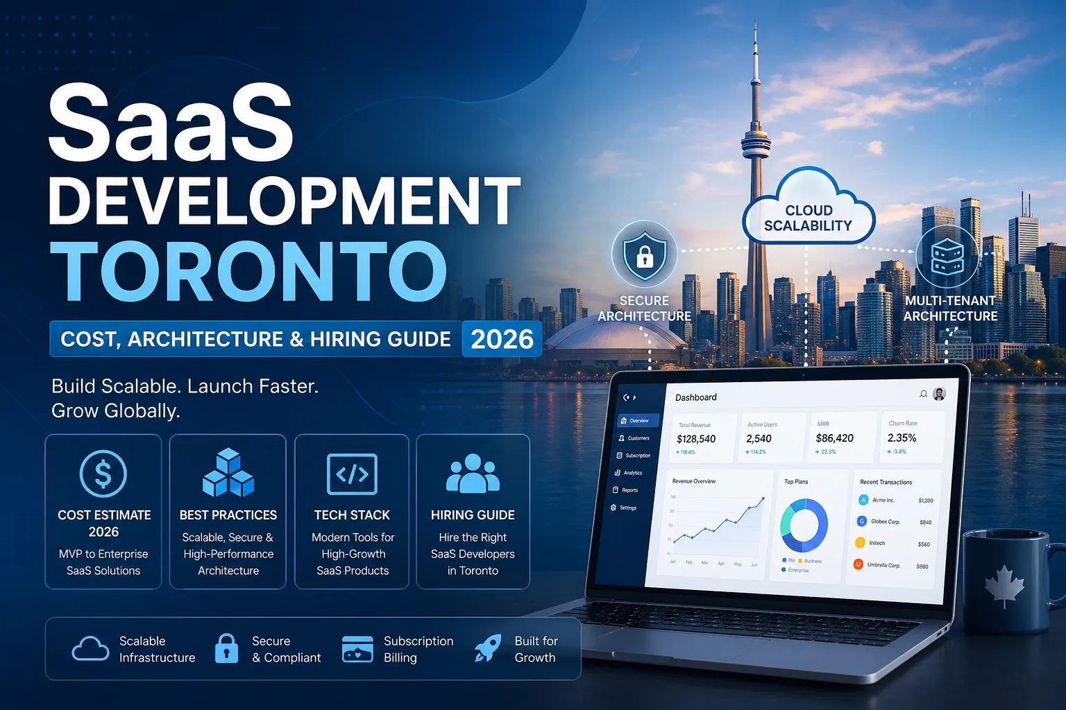 SaaS Development Toronto: Cost, Architecture & Hiring Guide 2026
