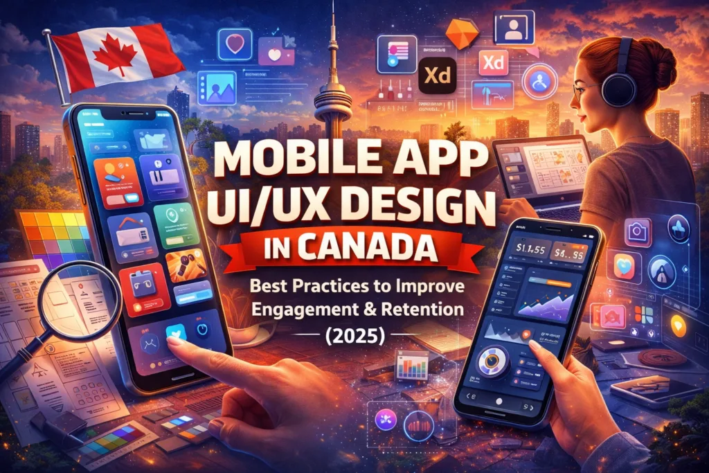 Mobile App UI/UX Design in Canada: Best Practices to Improve Engagement & Retention