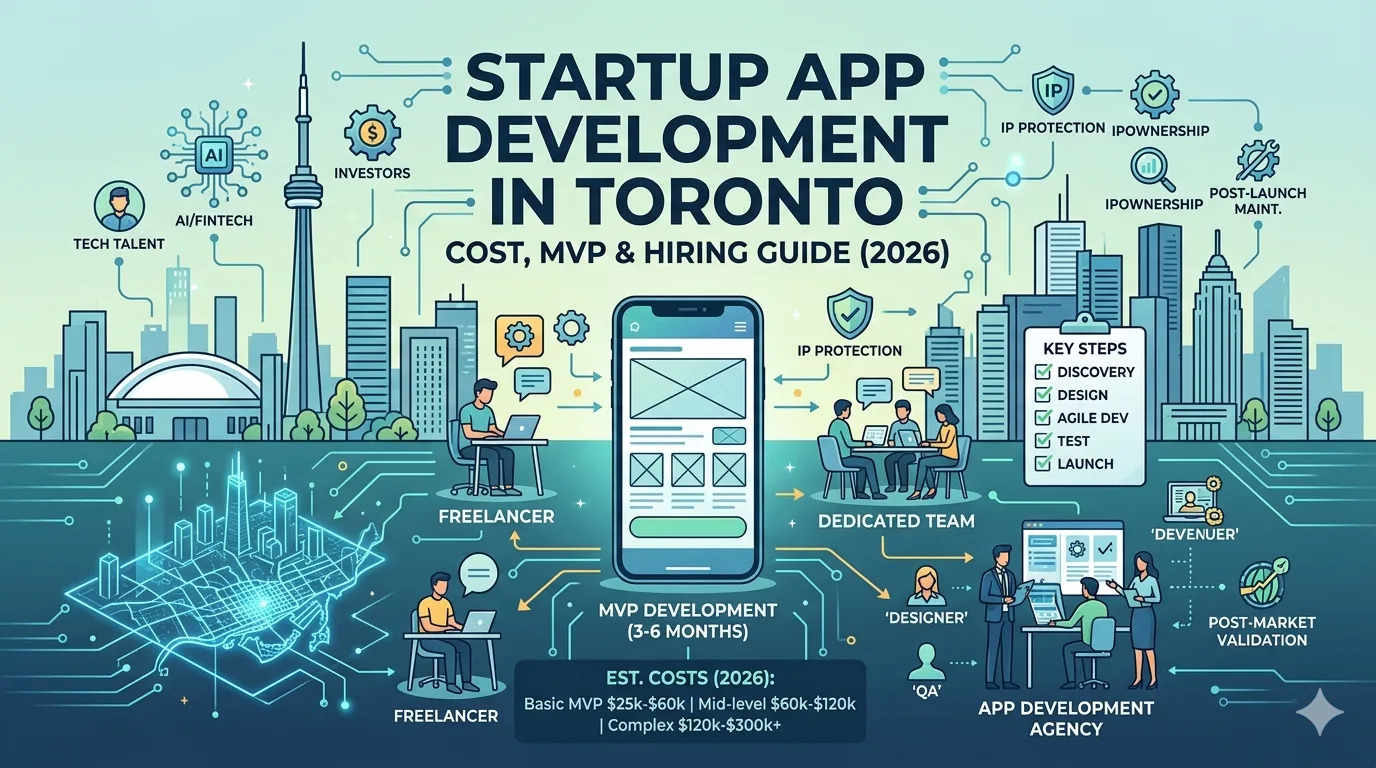 Startup App Development in Toronto: Cost, MVP & Hiring Guide (2026)
