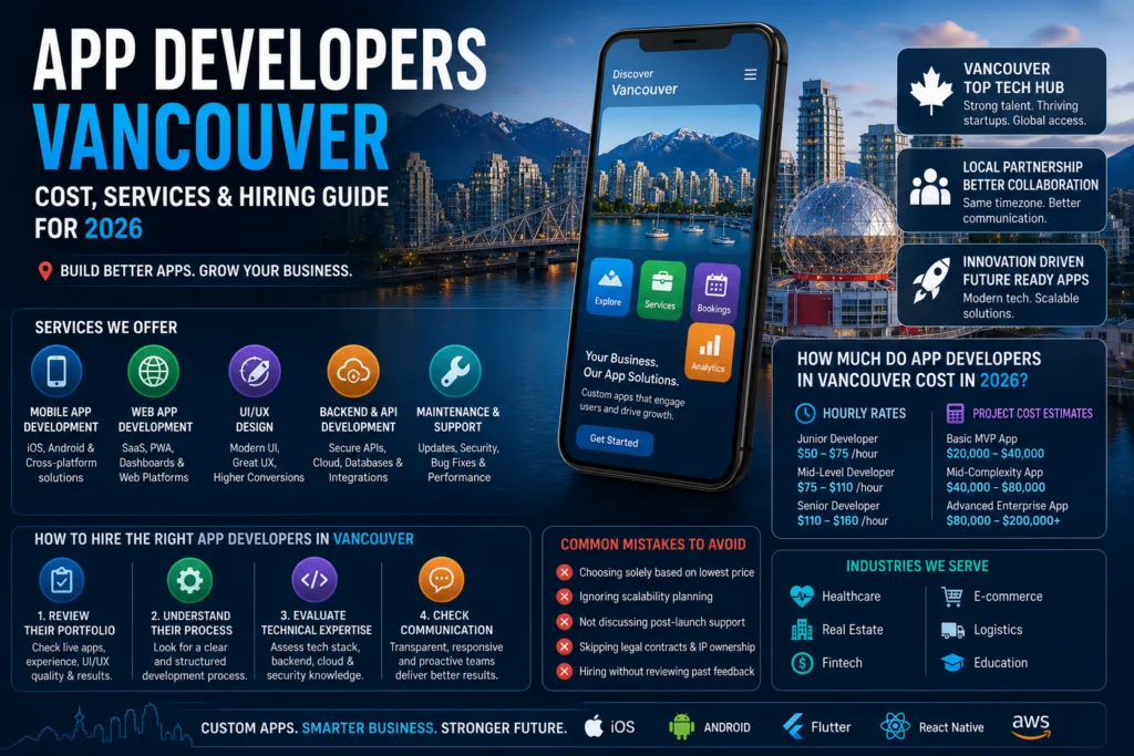 App Developers Vancouver: Cost, Services & Hiring Guide (2026)