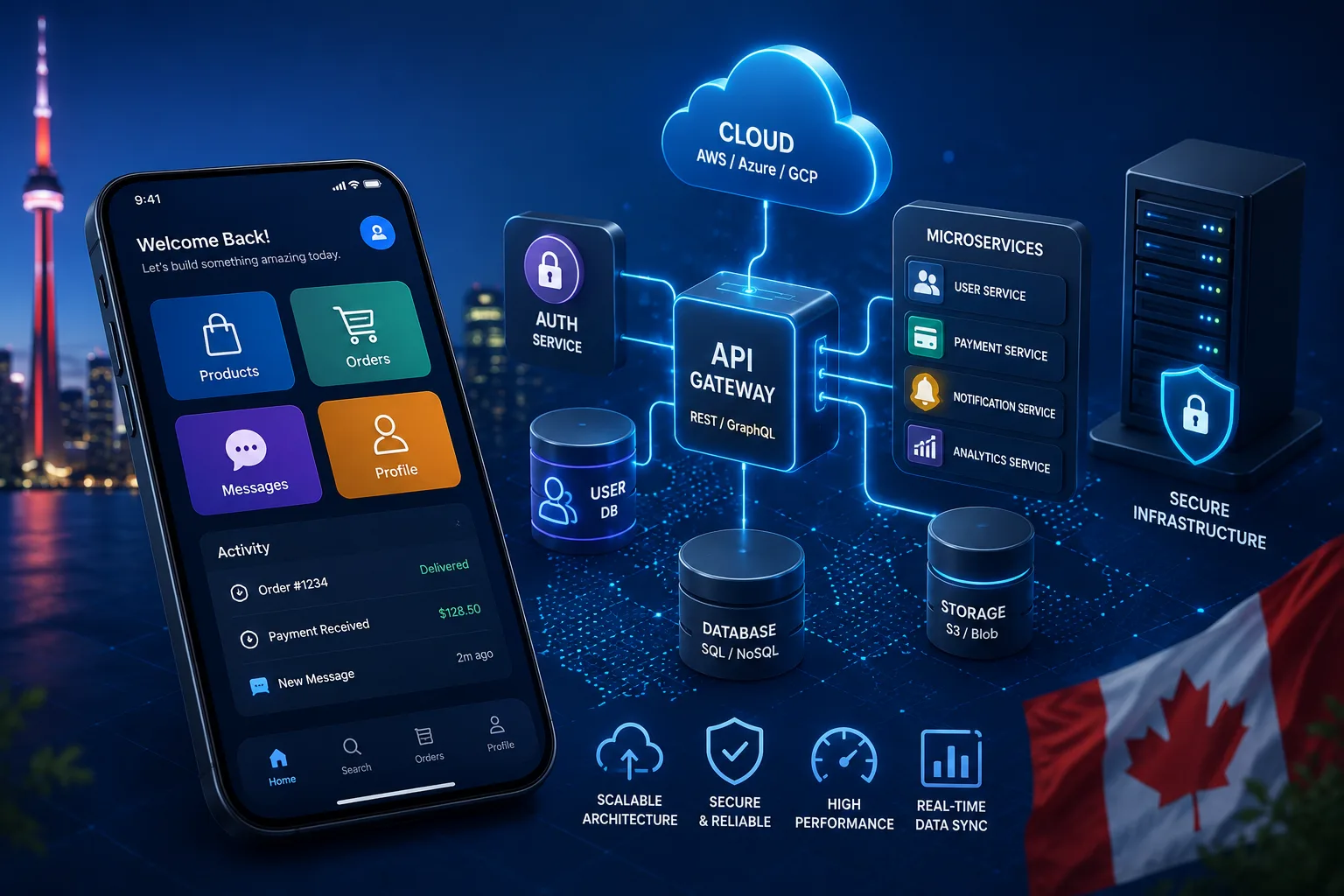 Mobile App Backend Development Canada | Scalable Cloud Apps
