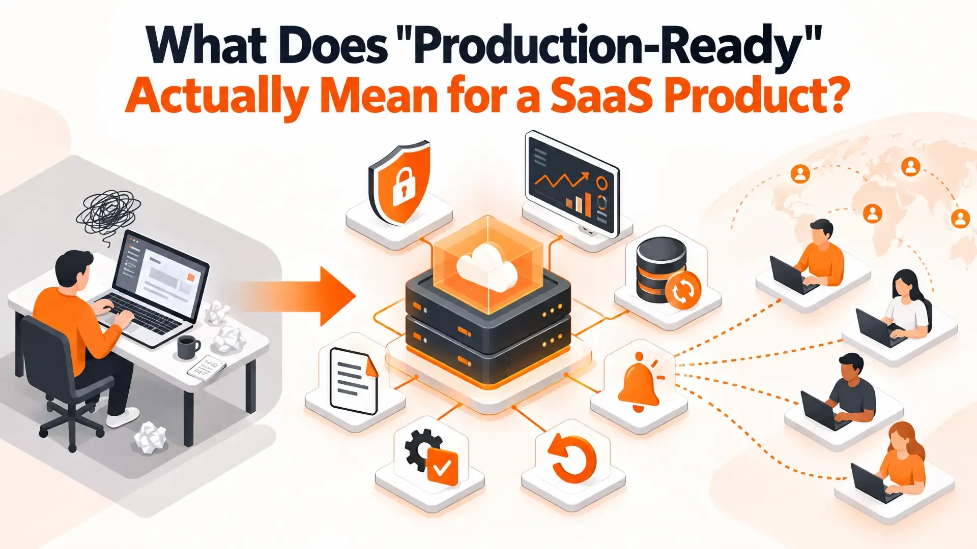 A SaaS prototype moving into a secure, monitored and recoverable production system used by customers worldwide.