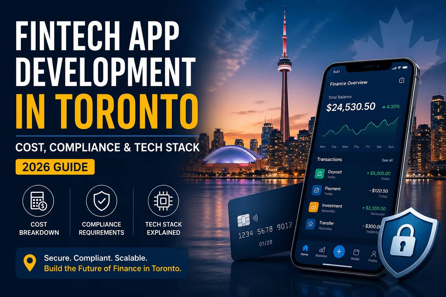 Fintech App Development Toronto: Cost & Compliance Guide 2026