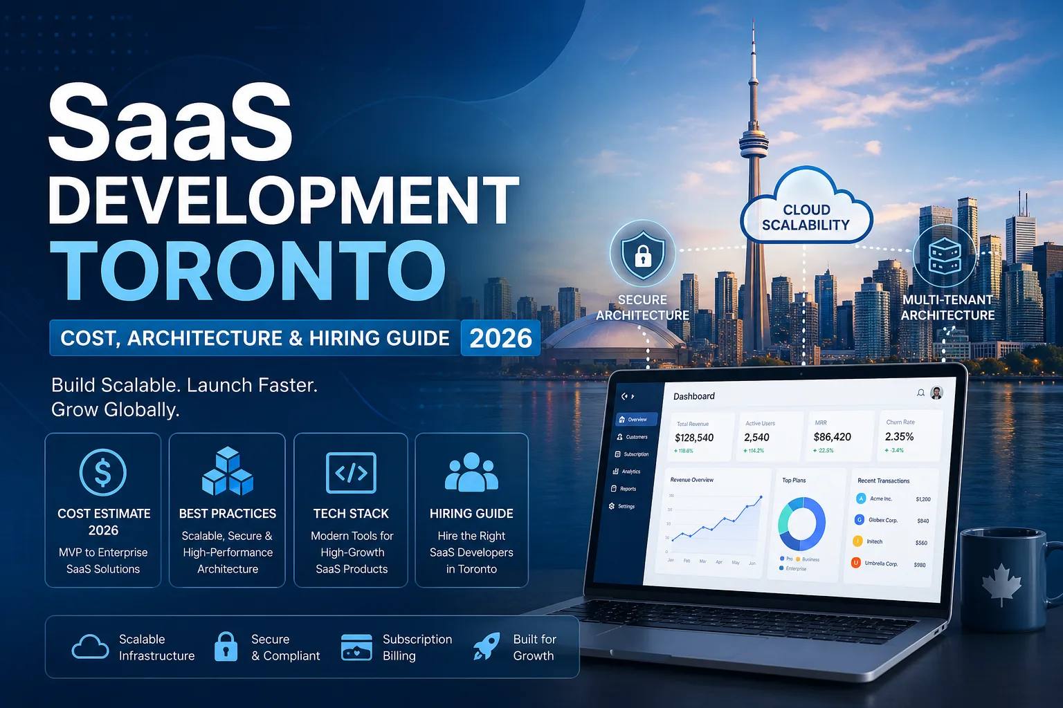 SaaS Development Toronto: Cost, Architecture & Hiring Guide 2026