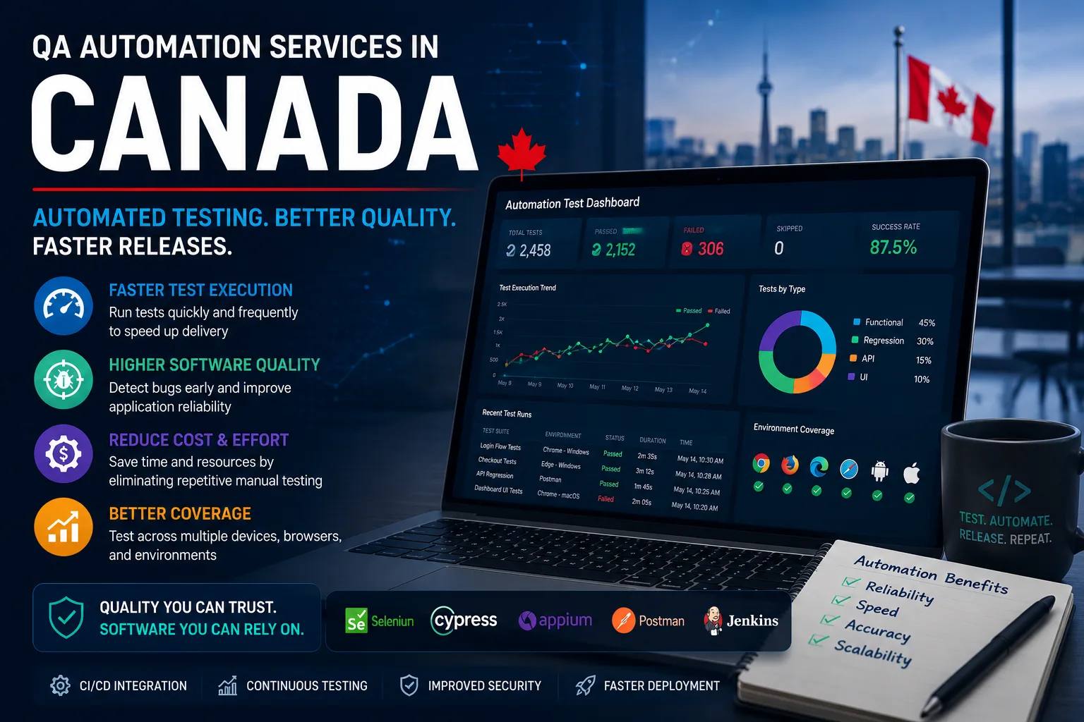 QA Automation Services Canada: Faster Testing & Better Quality