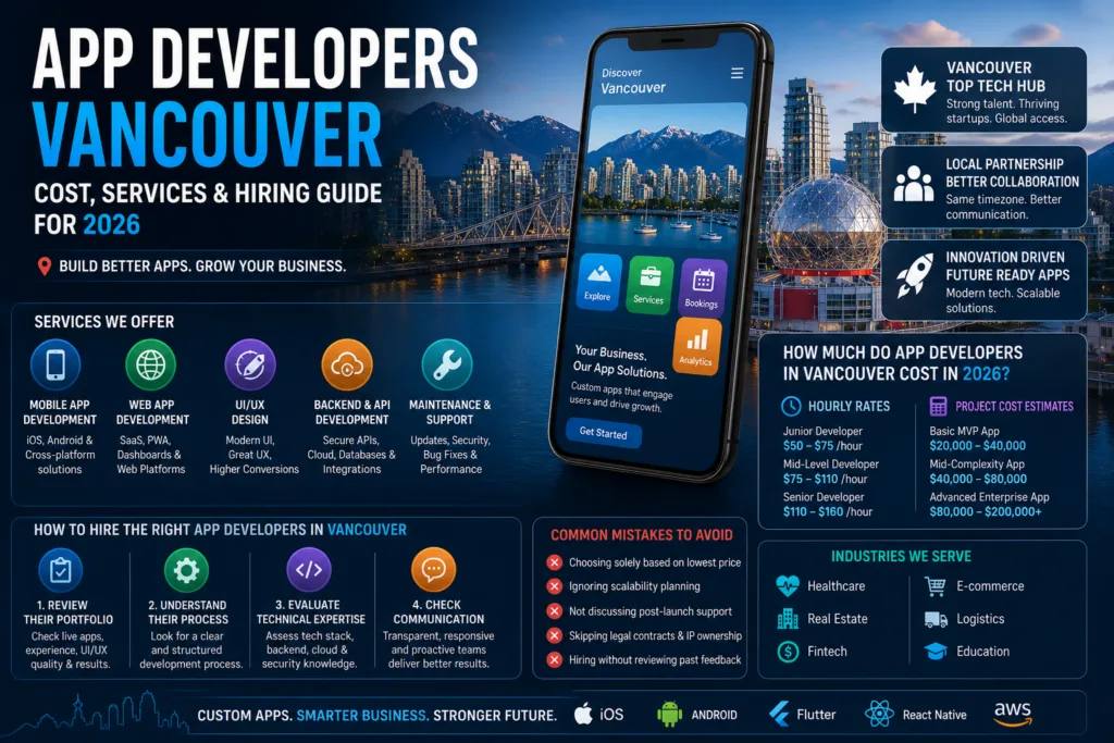 App Developers Vancouver: Cost, Services & Hiring Guide (2026)