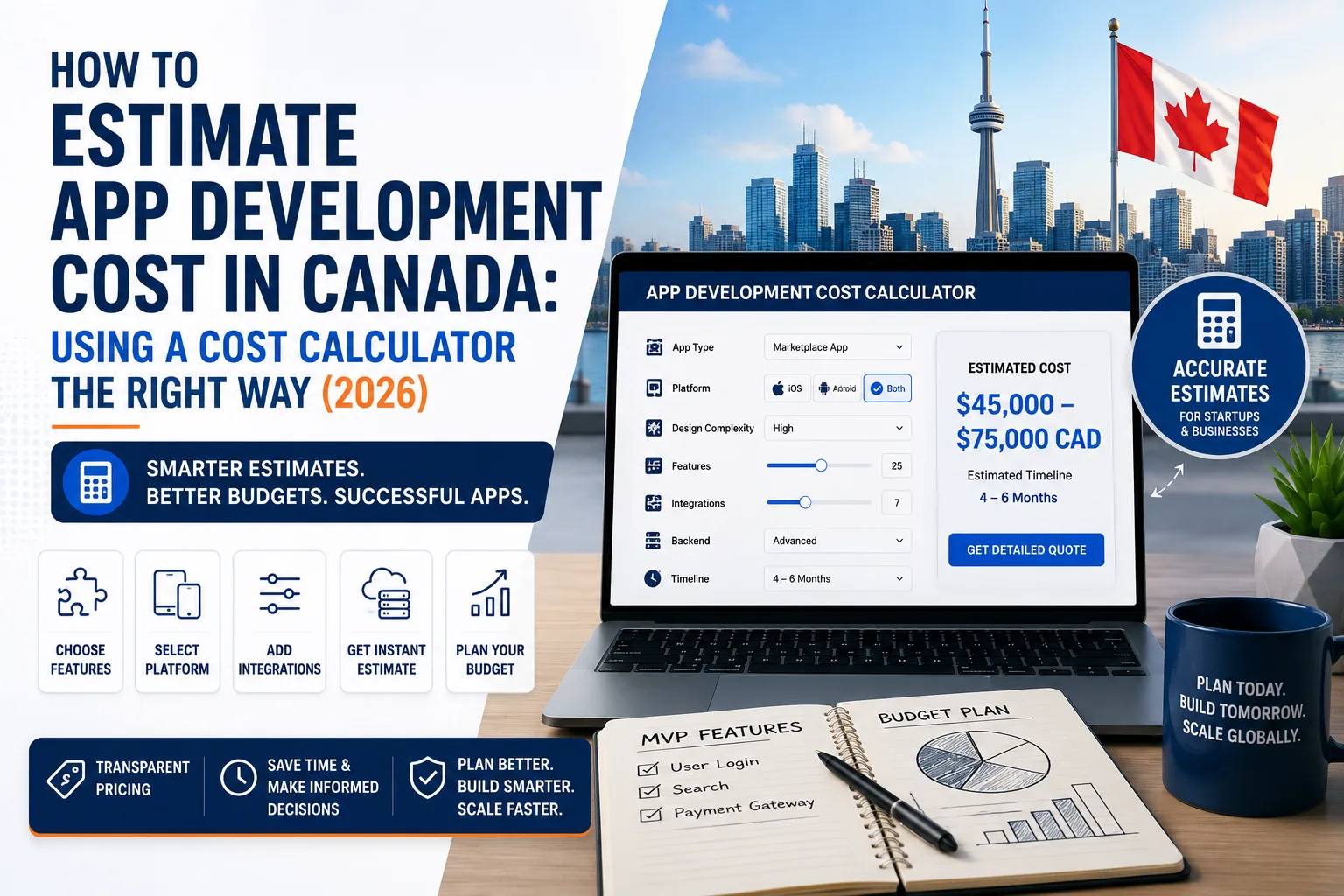 App Development Cost Calculator Canada (2026 Guide)