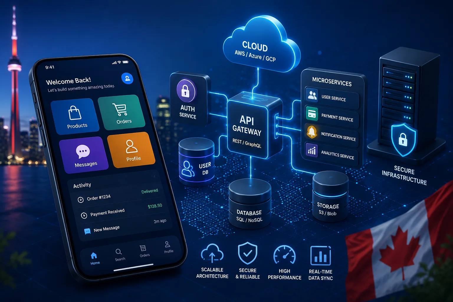 Mobile App Backend Development Canada | Scalable Cloud Apps